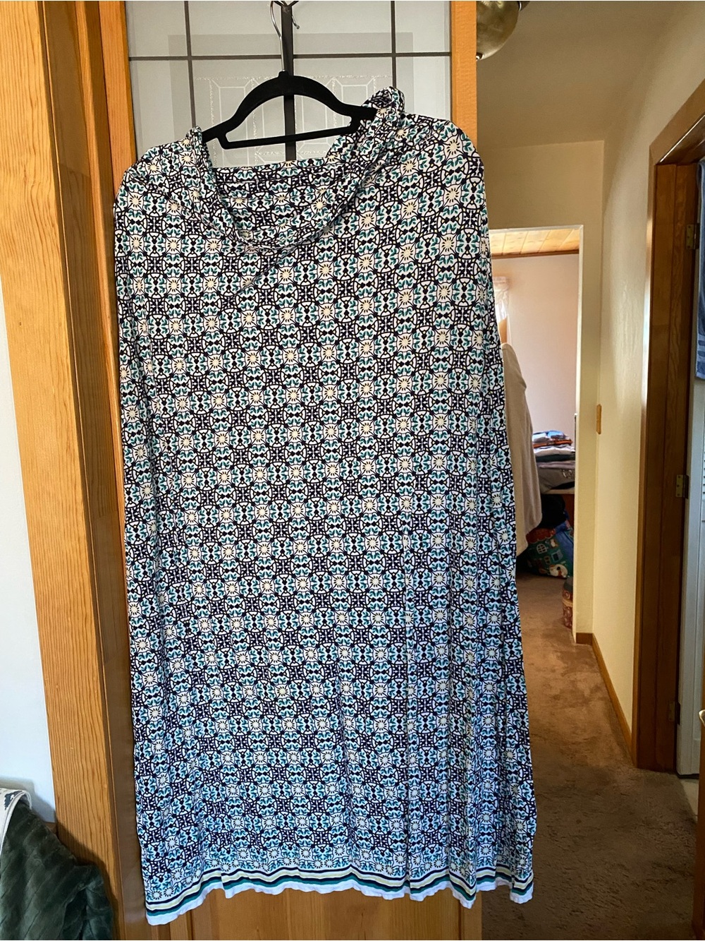 Max Edition Green and Black Patterned Maxi Skirt